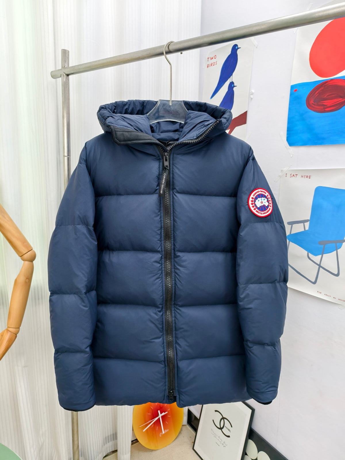 Canada Goose Navy Blue Lawrence Puffer Down Jacket
