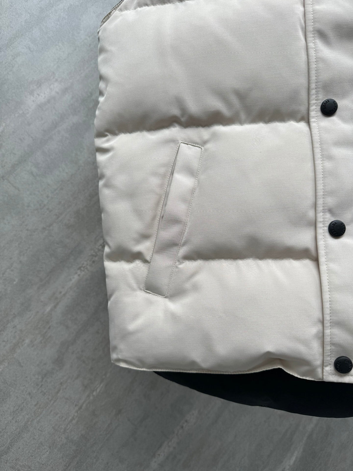 Canada Goose Cream Matte Down Vest
