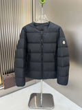 Moncler Black Ghany Collarless Down Liner Jacket