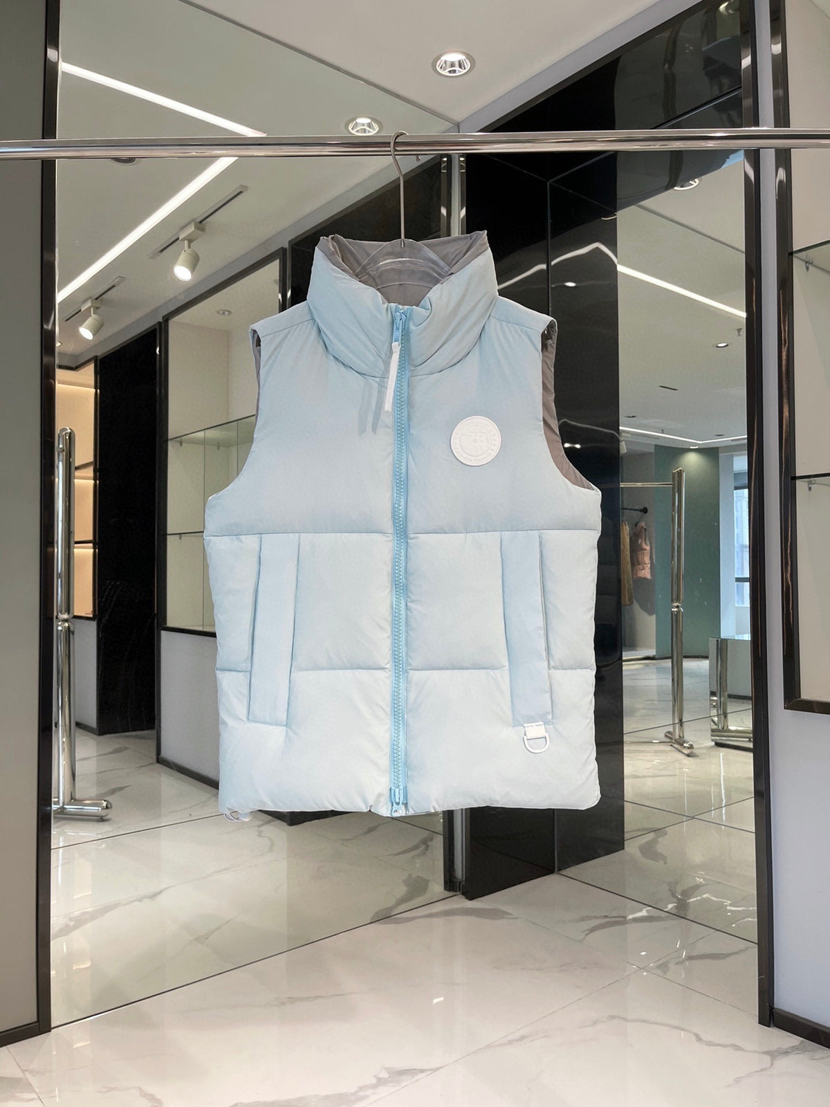 Moncler Ice Blue Down Vest