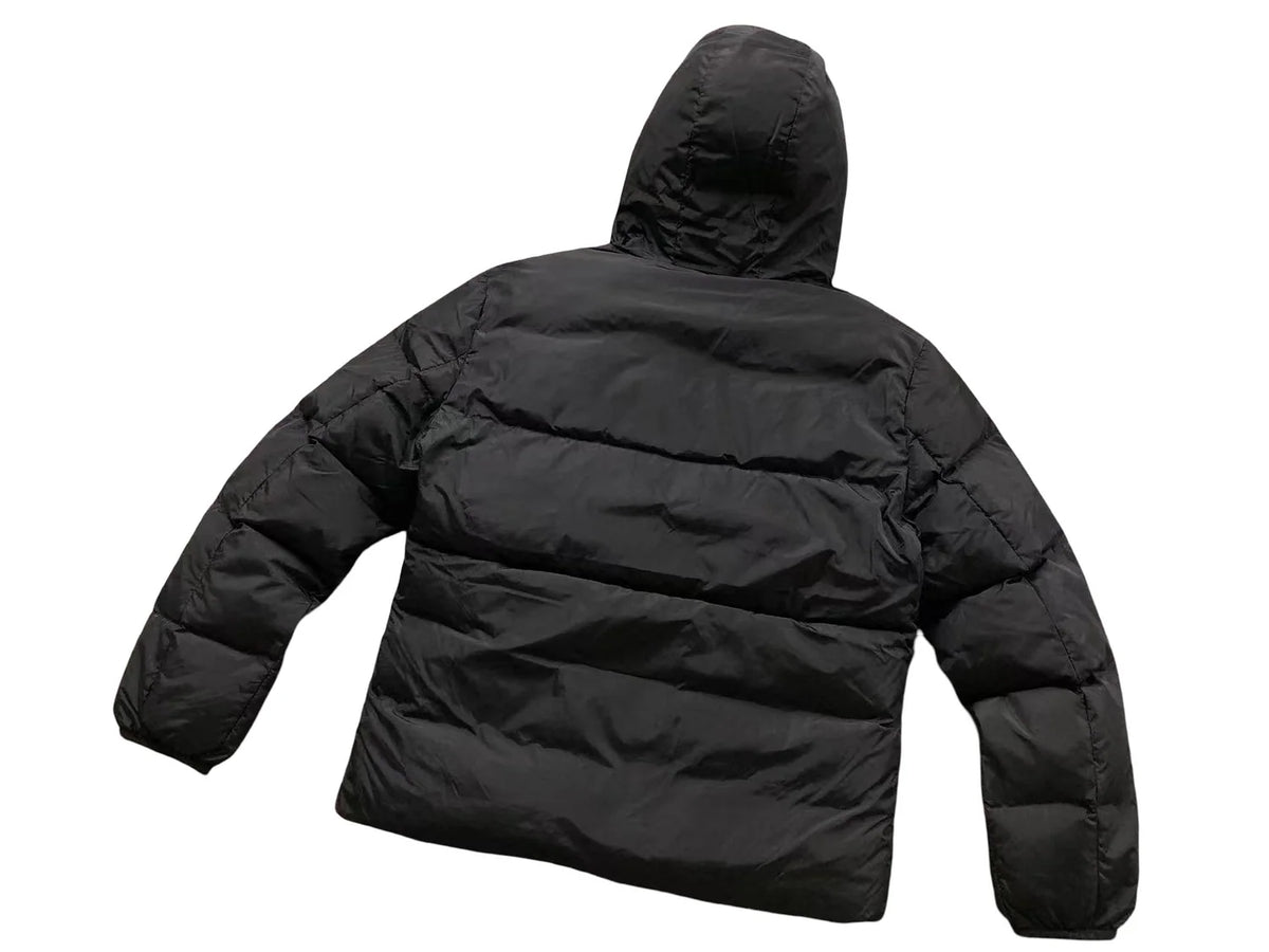Moncler Black Sazan Matte Hooded Down Jacket