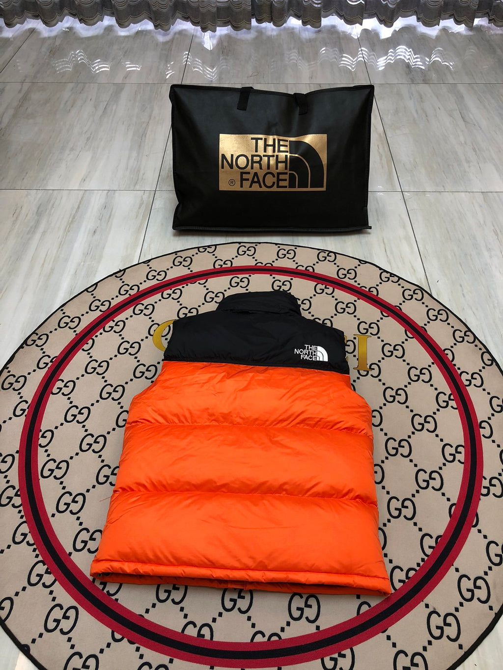 The North Face Orange 700 Down Vest