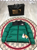 The North Face Green & Black Nuptse 700-Fill Hooded Down Jacket