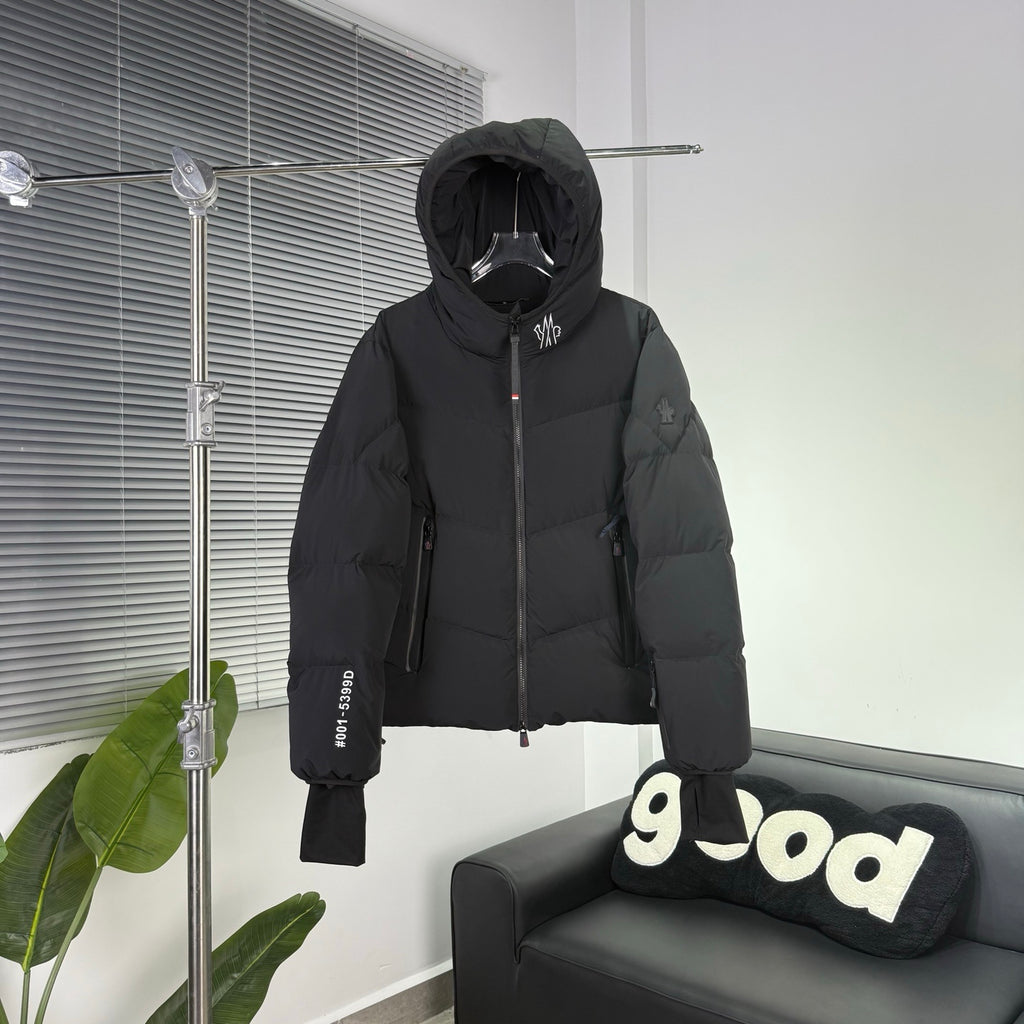 Moncler Grenoble Black Hooded Down Jacket
