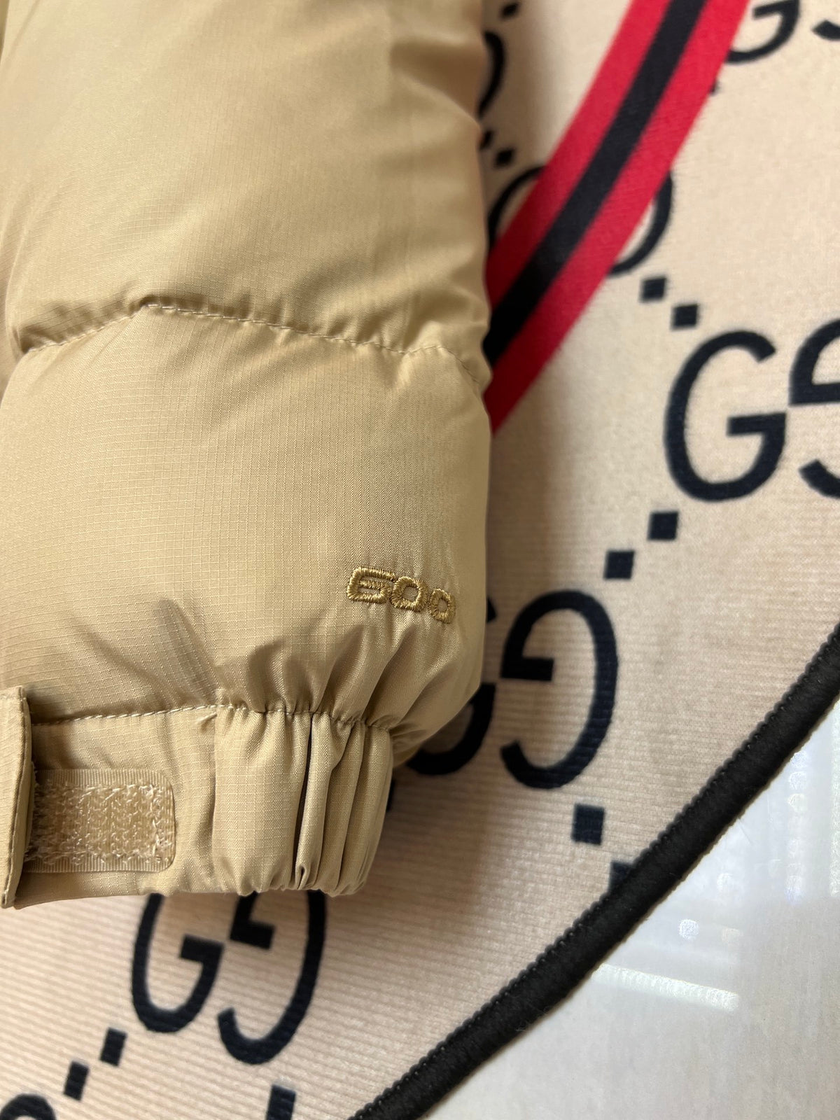 The North Face Sand & Tan Nuptse 700-Fill Hooded Down Jacket