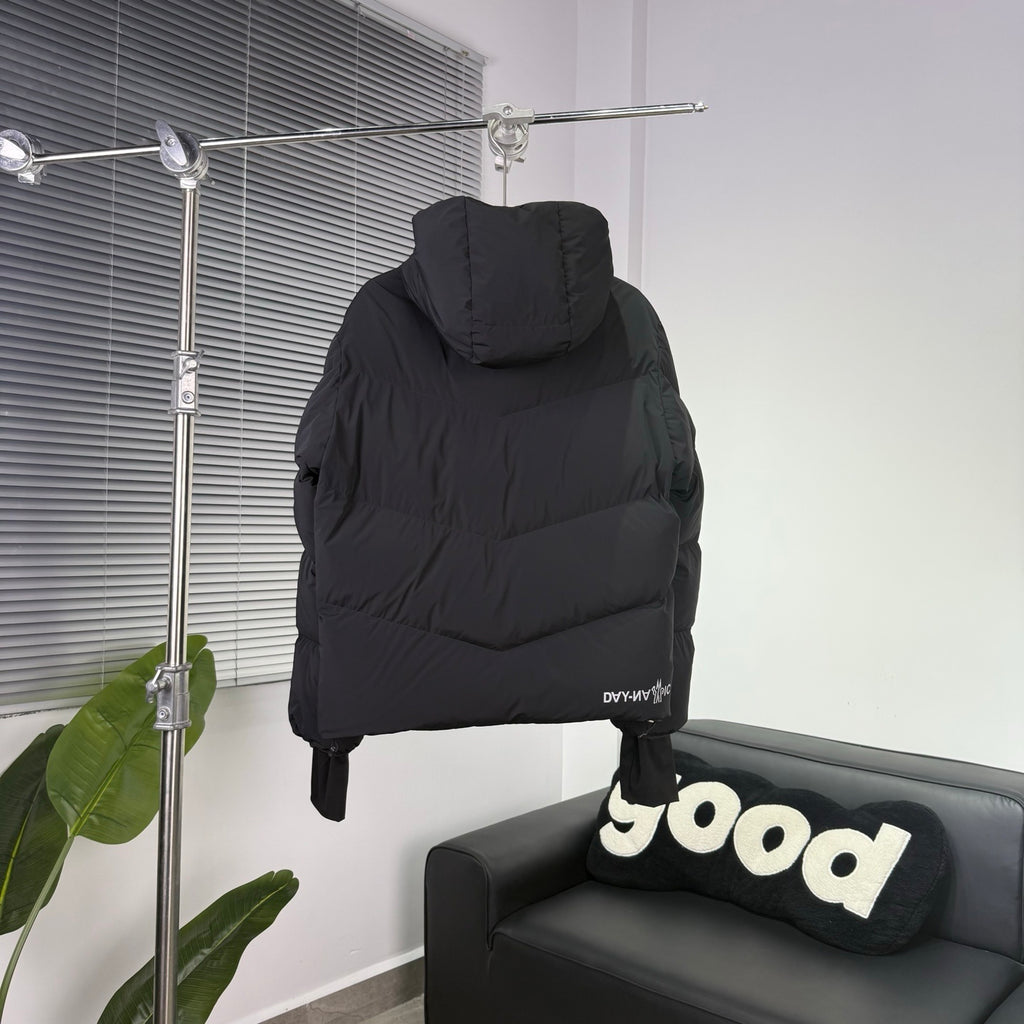 Moncler Grenoble Black Hooded Down Jacket