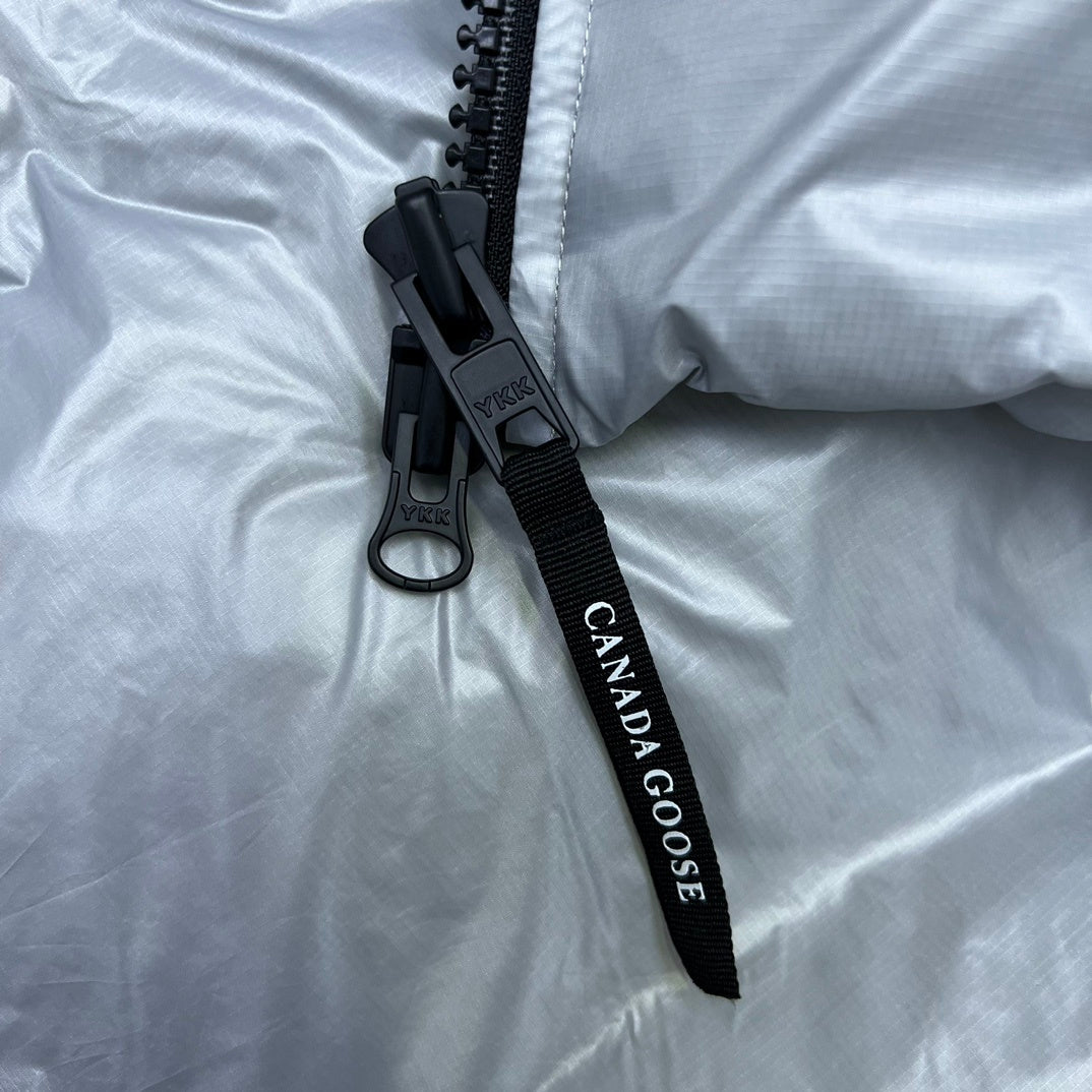 Canada Goose Silver Freestyle Cropped Down Jacket