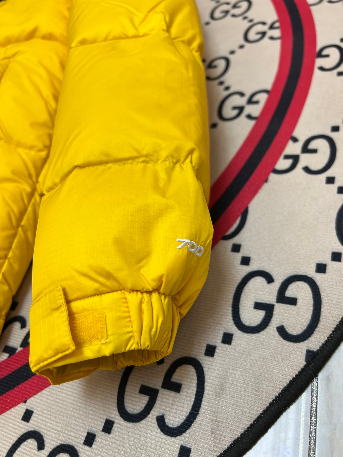 The North Face Yellow & Black Nuptse 700-Fill Hooded Down Jacket